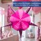 Pink Mexican Piñata (32 Inch Large Star) – Handmade Foldable Fiesta Piñata with Foil Streamers – Authentic Mexican Party Decoration for Birthday, Baby Shower, Cinco de Mayo & Princess Theme Celebrations – Perfect for Mother's Day Card Making Displays